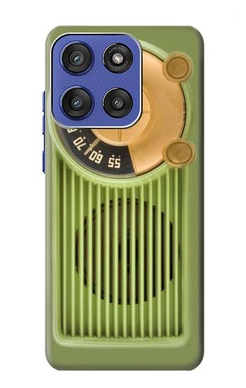 S2656 Vintage Bakelite Radio Green Case For Motorola Moto G Stylus 5G (2025,2026), Edge 60 Stylus
