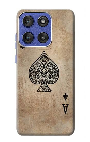 S2928 Vintage Spades Ace Card Case For Motorola Moto G Stylus 5G (2025,2026), Edge 60 Stylus