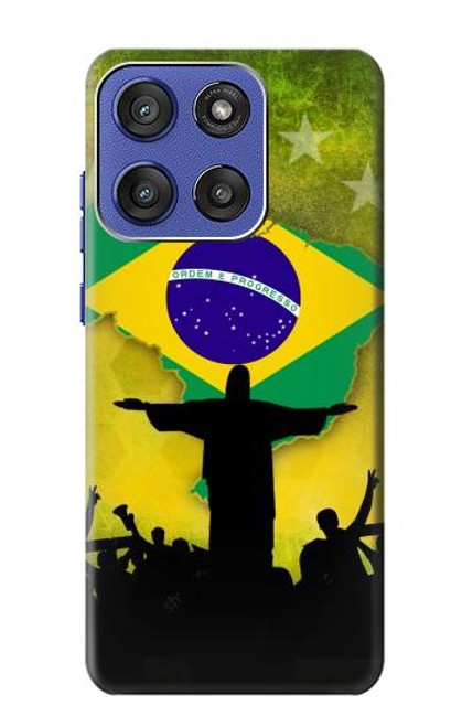 S2981 Brazil Football Soccer Case For Motorola Moto G Stylus 5G (2025), Edge 60 Stylus