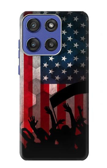 S2989 USA America Soccer Case For Motorola Moto G Stylus 5G (2025,2026), Edge 60 Stylus