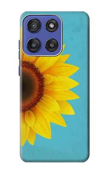 S3039 Vintage Sunflower Blue Case For Motorola Moto G Stylus 5G (2025), Edge 60 Stylus