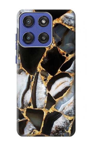 S3419 Gold Marble Graphic Print Case For Motorola Moto G Stylus 5G (2025,2026), Edge 60 Stylus