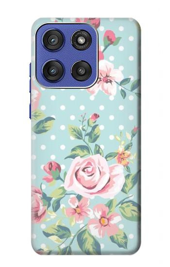 S3494 Vintage Rose Polka Dot Case For Motorola Moto G Stylus 5G (2025,2026), Edge 60 Stylus
