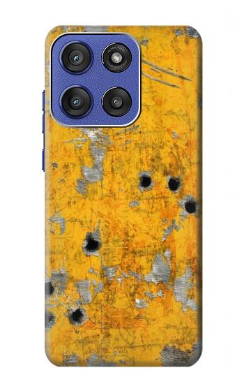 S3528 Bullet Rusting Yellow Metal Case For Motorola Moto G Stylus 5G (2025,2026), Edge 60 Stylus