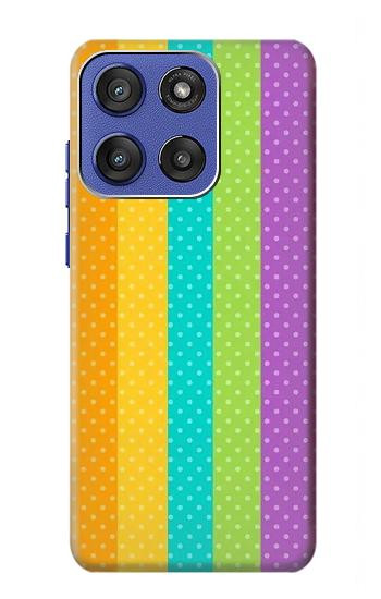 S3678 Colorful Rainbow Vertical Case For Motorola Moto G Stylus 5G (2025,2026), Edge 60 Stylus