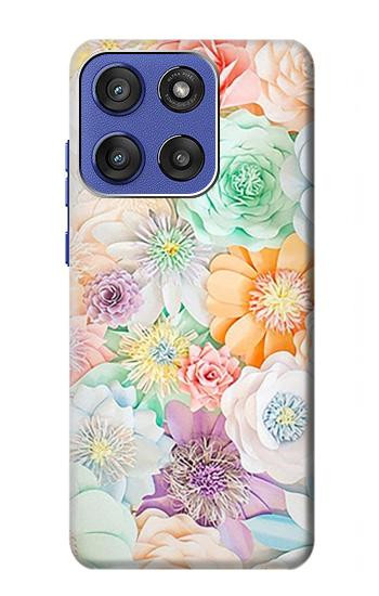 S3705 Pastel Floral Flower Case For Motorola Moto G Stylus 5G (2025,2026), Edge 60 Stylus