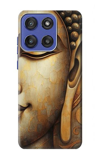 S4022 Vintage Buddha Face Golden Style Case For Motorola Moto G Stylus 5G (2025,2026), Edge 60 Stylus