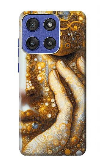 S4026 Women Crying Golden Tear Case For Motorola Moto G Stylus 5G (2025,2026), Edge 60 Stylus