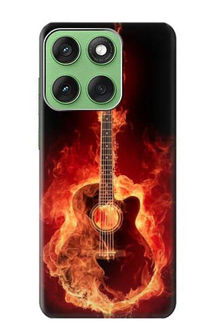S0415 Fire Guitar Burn Case For Motorola Edge 60