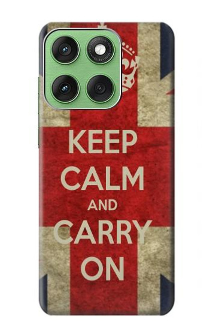 S0674 Keep Calm and Carry On Case For Motorola Edge 60