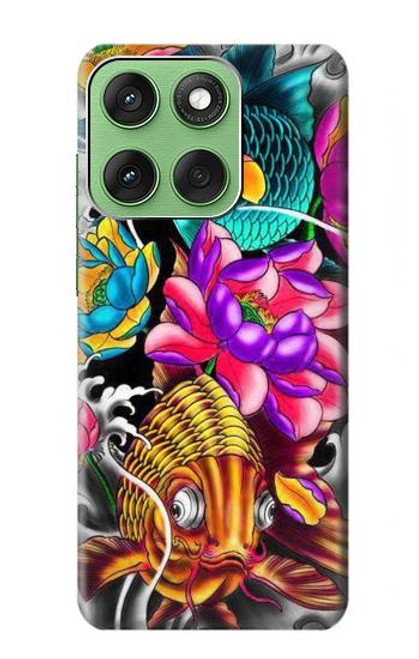S1630 Fish Japanese Oriental Tattoo Case For Motorola Edge 60