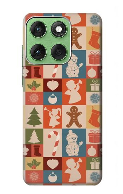 S2854 Cute Xmas Pattern Case For Motorola Edge 60