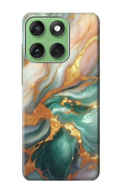 S3993 Green Marble Gold Veins Case For Motorola Edge 60