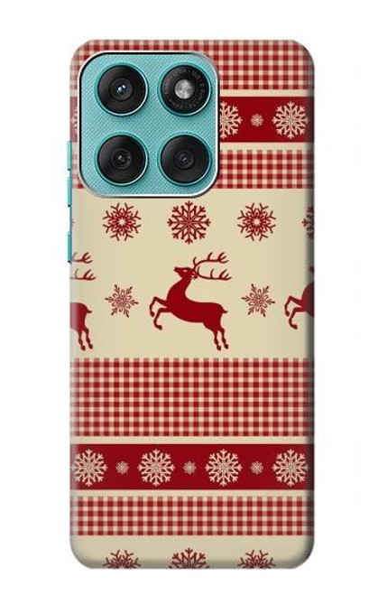 S2310 Christmas Snow Reindeers Case For Motorola Edge 60 Fusion