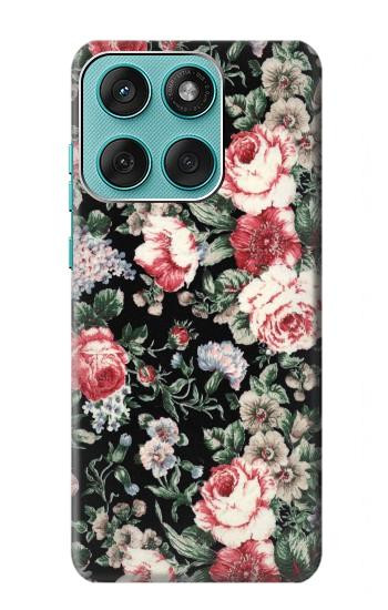 S2727 Vintage Rose Pattern Case For Motorola Edge 60 Fusion