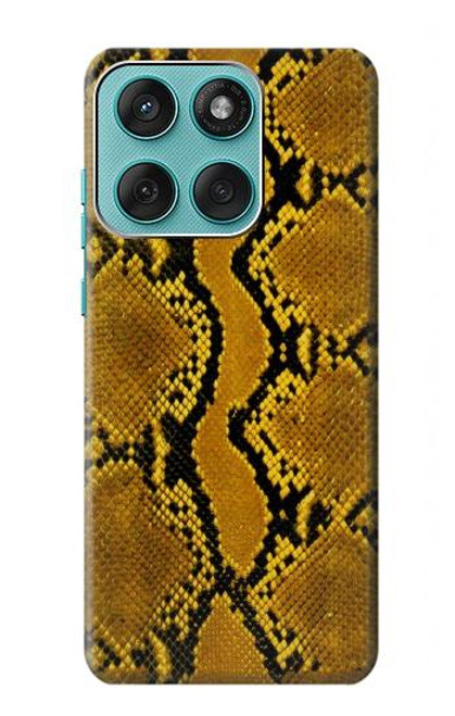 S3365 Yellow Python Skin Graphic Print Case For Motorola Edge 60 Fusion