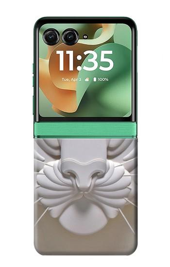 S0574 Tiger Carving Case For Motorola Razr 70+,60+, Razr+ (2026, 2025, 2024)