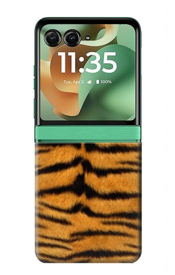 S0576 Tiger Skin Case For Motorola Razr 70+,60+, Razr+ (2026, 2025, 2024)
