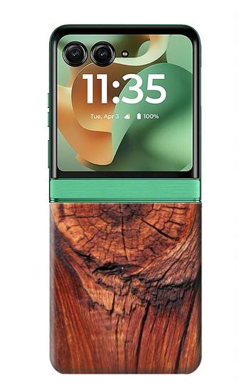 S0603 Wood Graphic Printed Case For Motorola Razr 70+,60+, Razr+ (2026, 2025, 2024)
