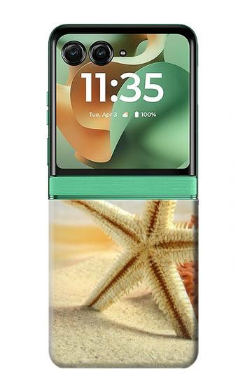 S1117 Starfish on the Beach Case For Motorola Razr 70+,60+, Razr+ (2026, 2025, 2024)