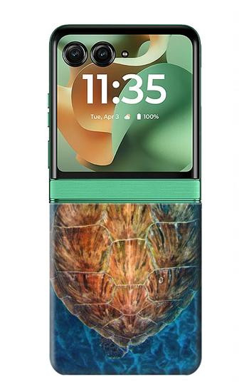 S1249 Blue Sea Turtle Case For Motorola Razr 70+,60+, Razr+ (2026, 2025, 2024)