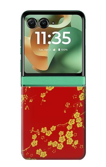 S2050 Cherry Blossoms Chinese Graphic Printed Case For Motorola Razr 70+,60+, Razr+ (2026, 2025, 2024)