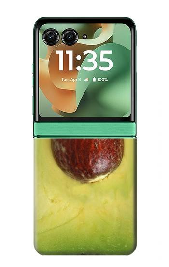 S2552 Avocado Fruit Case For Motorola Razr 70+,60+, Razr+ (2026, 2025, 2024)
