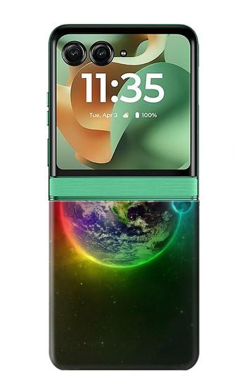 S2570 Colorful Planet Case For Motorola Razr 70+,60+, Razr+ (2026, 2025, 2024)