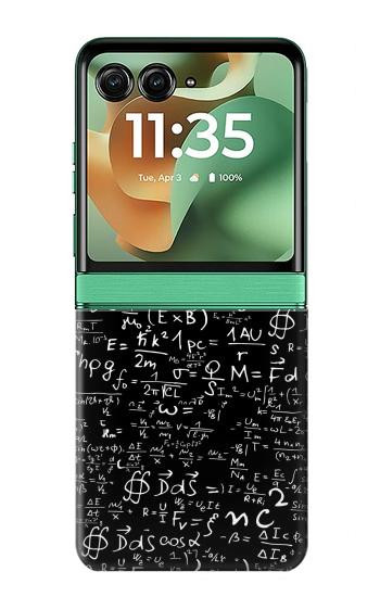S2574 Mathematics Physics Blackboard Equation Case For Motorola Razr 70+,60+, Razr+ (2026, 2025, 2024)