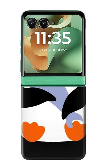 S2631 Cute Baby Penguin Case For Motorola Razr 70+,60+, Razr+ (2026, 2025, 2024)