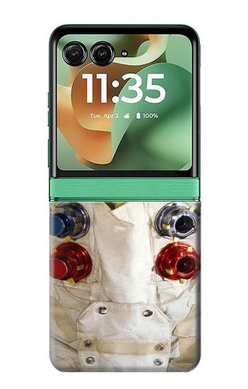 S2639 Neil Armstrong White Astronaut Space Suit Case For Motorola Razr 70+,60+, Razr+ (2026, 2025, 2024)