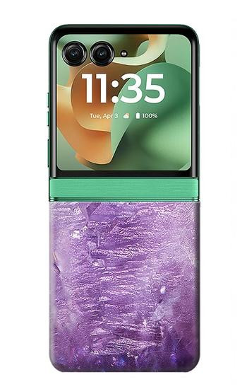 S2690 Amethyst Crystals Graphic Printed Case For Motorola Razr 70+,60+, Razr+ (2026, 2025, 2024)