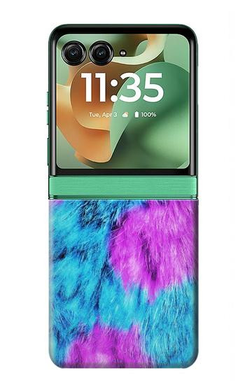 S2757 Monster Fur Skin Pattern Graphic Case For Motorola Razr 70+,60+, Razr+ (2026, 2025, 2024)