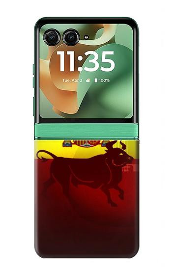 S2984 Spain Football Soccer Case For Motorola Razr 70+,60+, Razr+ (2026, 2025, 2024)