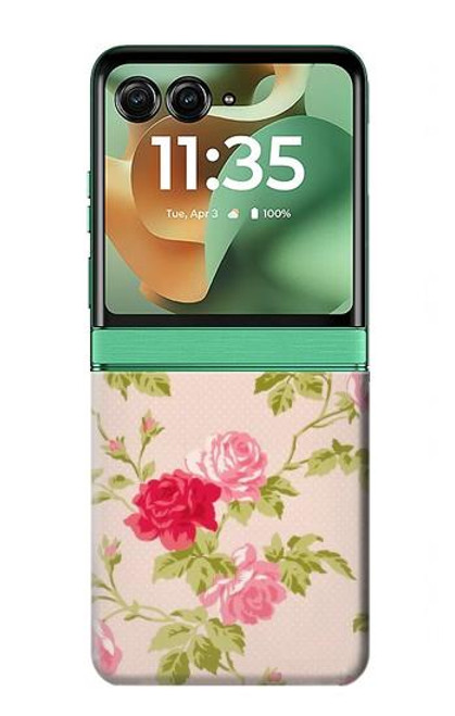 S3037 Pretty Rose Cottage Flora Case For Motorola Razr 60, Razr 2025