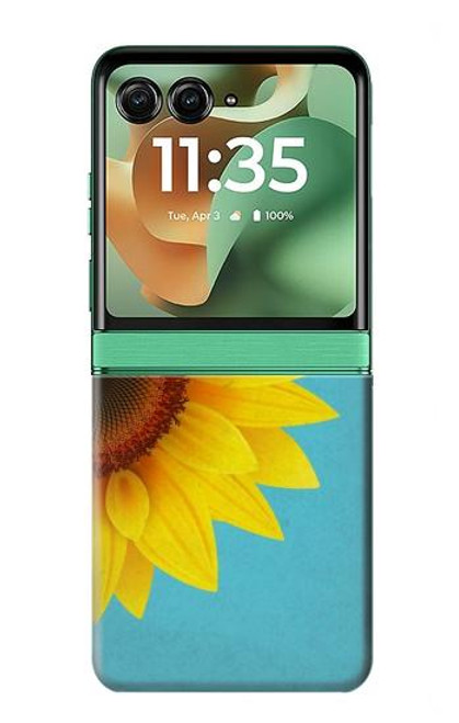 S3039 Vintage Sunflower Blue Case For Motorola Razr 60, Razr 2025