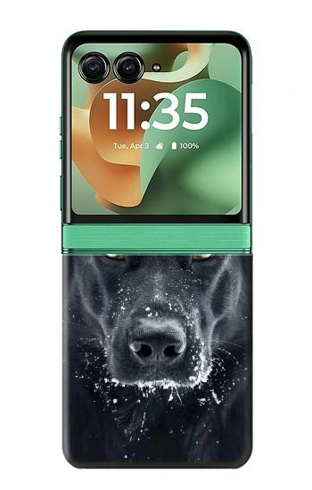 S3168 German Shepherd Black Dog Case For Motorola Razr 70+,60+, Razr+ (2026, 2025, 2024)