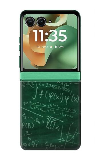 S3190 Math Formula Greenboard Case For Motorola Razr 70+,60+, Razr+ (2026, 2025, 2024)