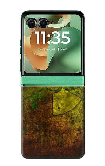 S3202 Radioactive Nuclear Hazard Symbol Case For Motorola Razr 70+,60+, Razr+ (2026, 2025, 2024)