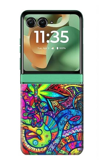 S3255 Colorful Art Pattern Case For Motorola Razr 70+,60+, Razr+ (2026, 2025, 2024)