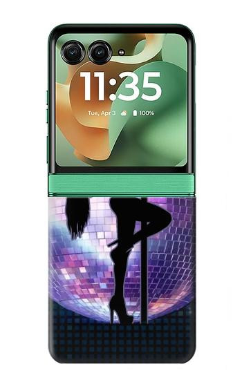S3284 Sexy Girl Disco Pole Dance Case For Motorola Razr 70+,60+, Razr+ (2026, 2025, 2024)