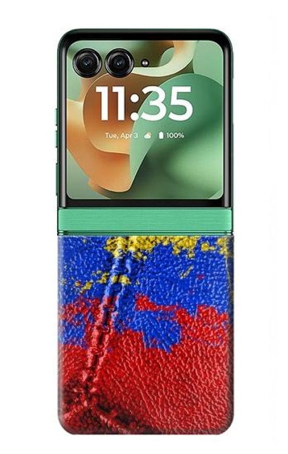S3306 Colombia Flag Vintage Football Graphic Case For Motorola Razr 60, Razr 2025