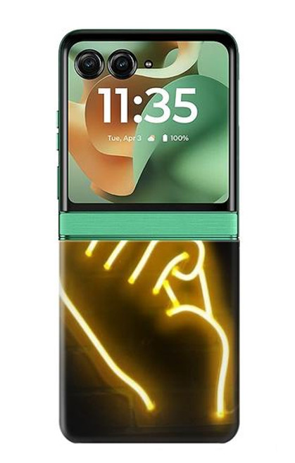 S3512 Cute Mini Heart Neon Graphic Case For Motorola Razr 60, Razr 2025