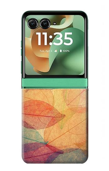 S3686 Fall Season Leaf Autumn Case For Motorola Razr 70+,60+, Razr+ (2026, 2025, 2024)