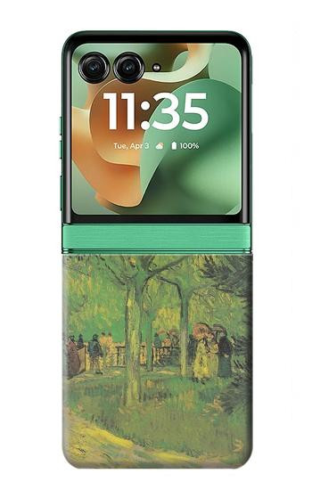 S3748 Van Gogh A Lane in a Public Garden Case For Motorola Razr 70+,60+, Razr+ (2026, 2025, 2024)
