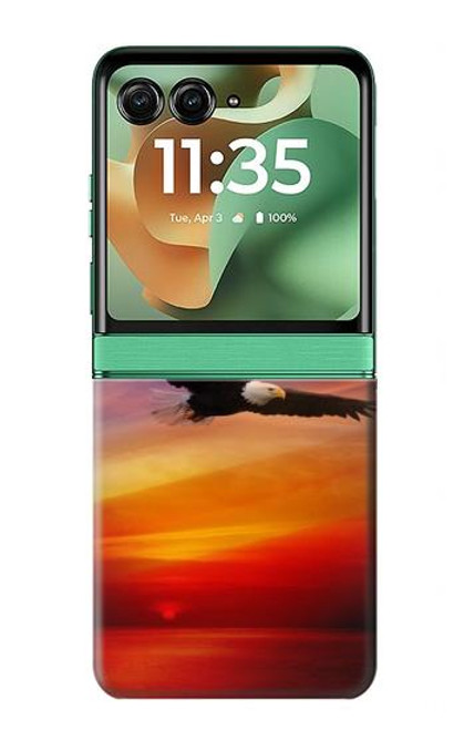 S3841 Bald Eagle Flying Colorful Sky Case For Motorola Razr 60, Razr 2025