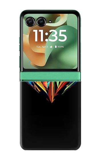 S3842 Abstract Colorful Diamond Case For Motorola Razr 70+,60+, Razr+ (2026, 2025, 2024)