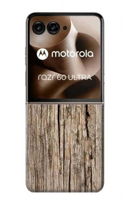 S0600 Wood Graphic Printed Case For Motorola Razr 60 Ultra, Razr Ultra 2025