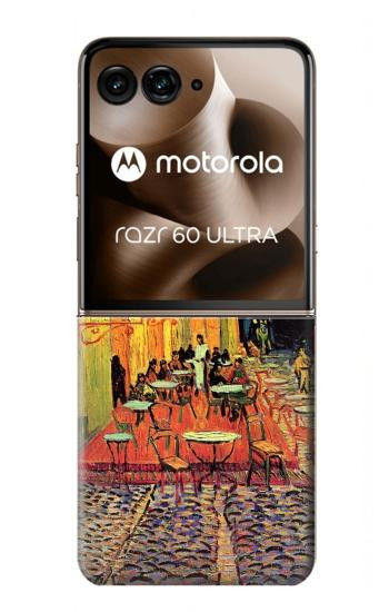 S0929 Van Gogh Cafe Terrace Case For Motorola Razr 70 Ultra, 60 Ultra, 50 Ultra, Ultra 2026, Ultra 2025