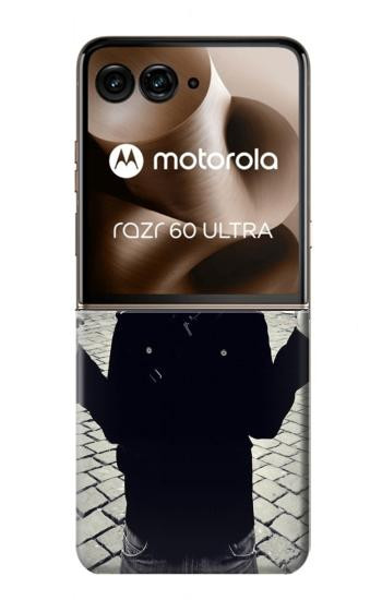 S1108 Skull Mask Man Protester Case For Motorola Razr 60 Ultra, Razr Ultra 2025